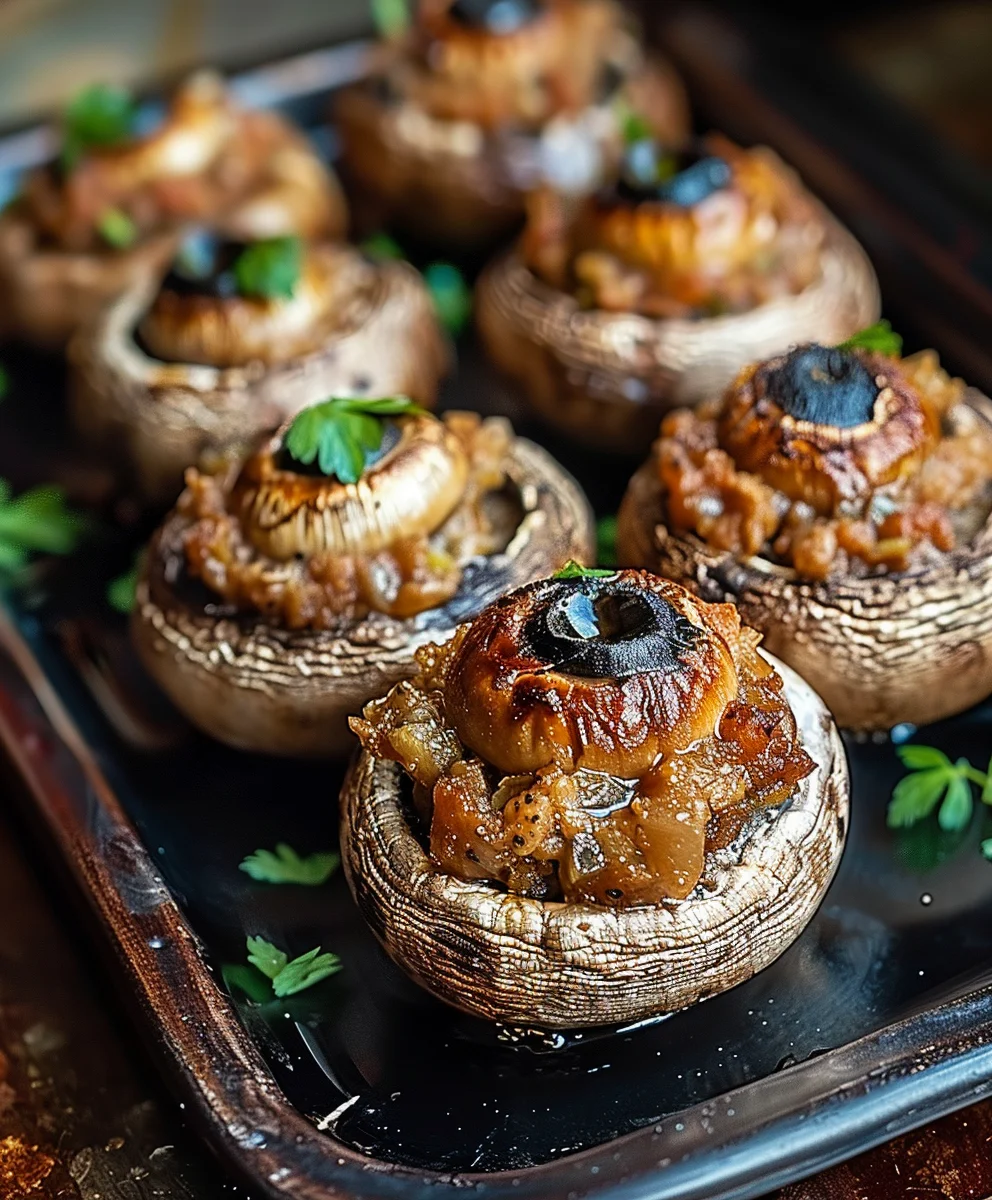 Stuffed Mushroom Eyeballs: Spooky & Delicious Halloween Fun!
