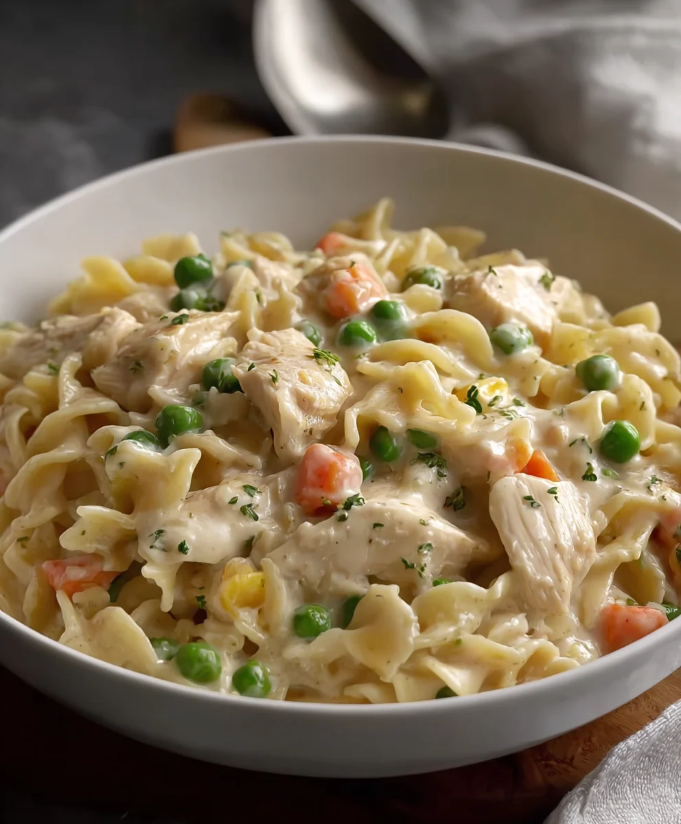 Quick Chicken Pot Pie Pasta: Easy Weeknight Meal!