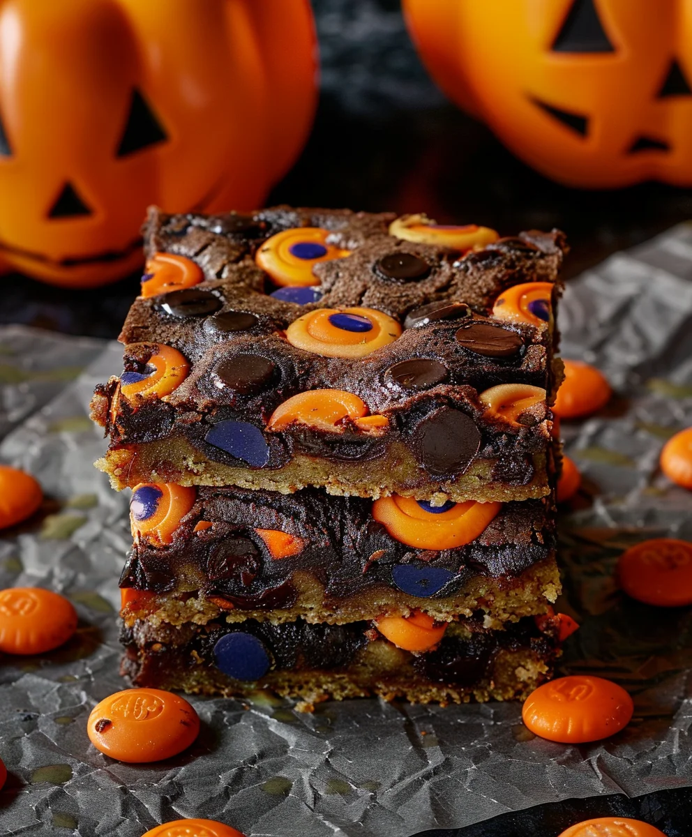 Spooky Halloween Brookies: Fudgy & Chewy Treat Recipe