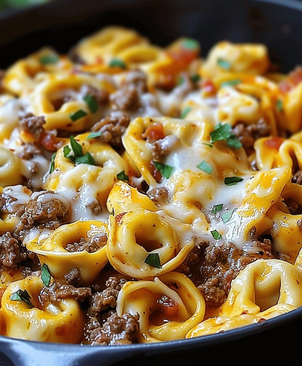 Cheesesteak Tortellini In A Rich Provolone Sauce Delight
