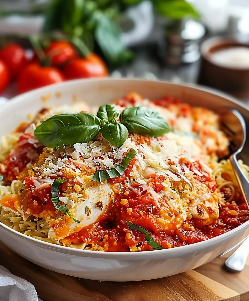Simple Cottage Cheese Chicken Parm Bowl - High Protein!