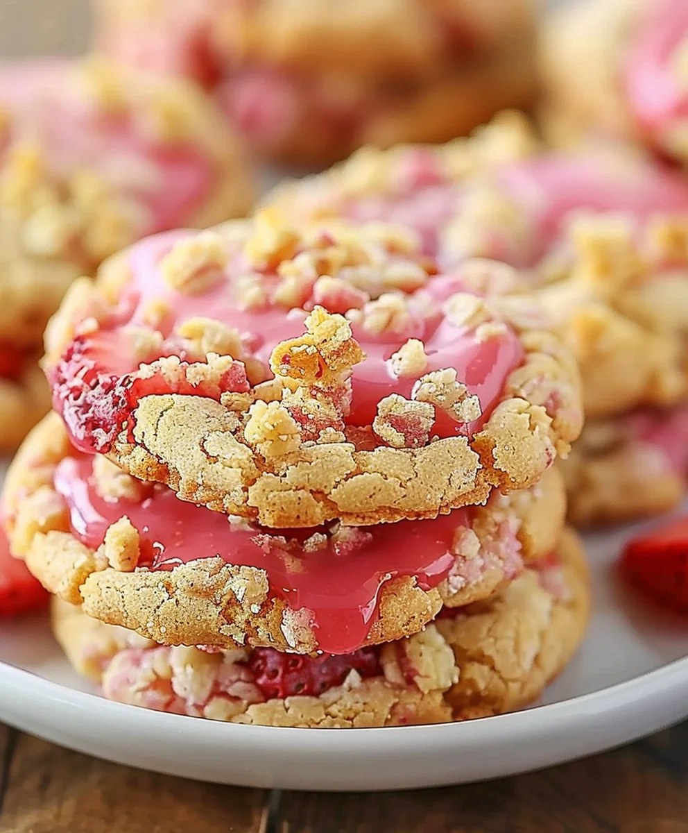Best Strawberry Crunch Cookies Recipe | Crispy & Sweet