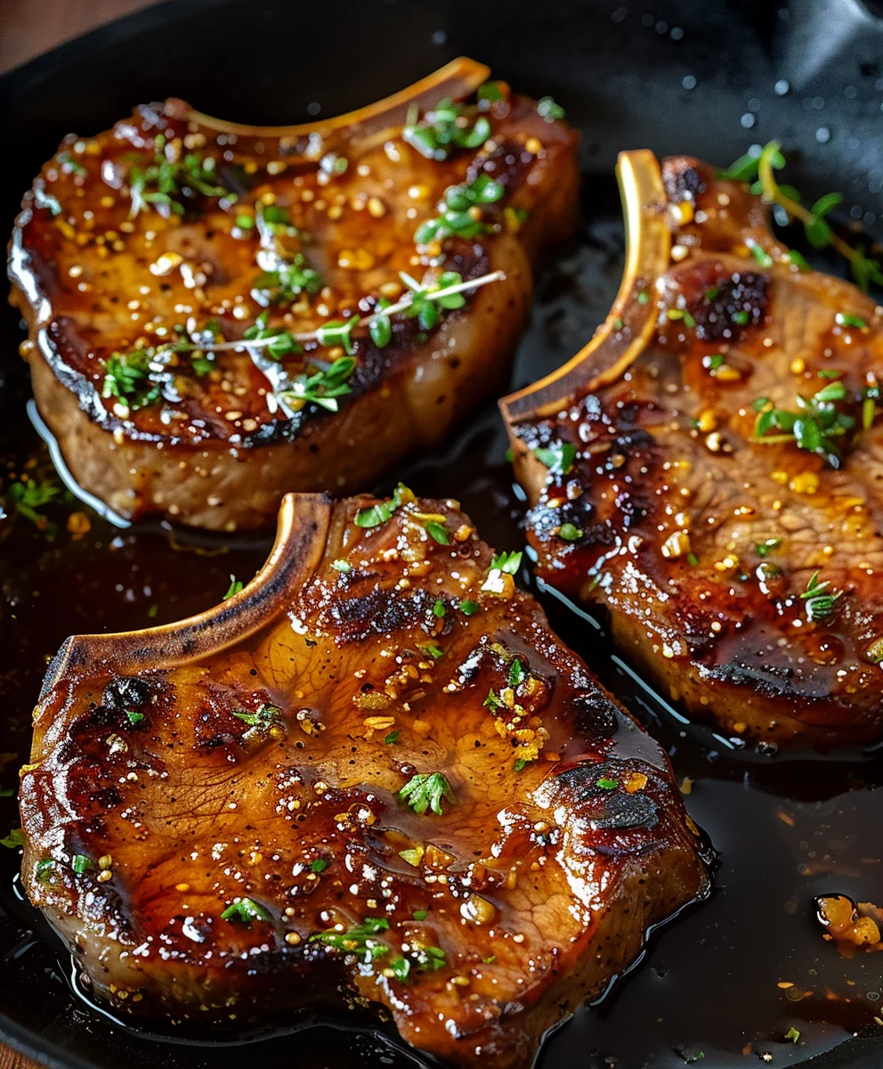Sweet & Savory Brown Sugar Garlic Beef Chops Recipe