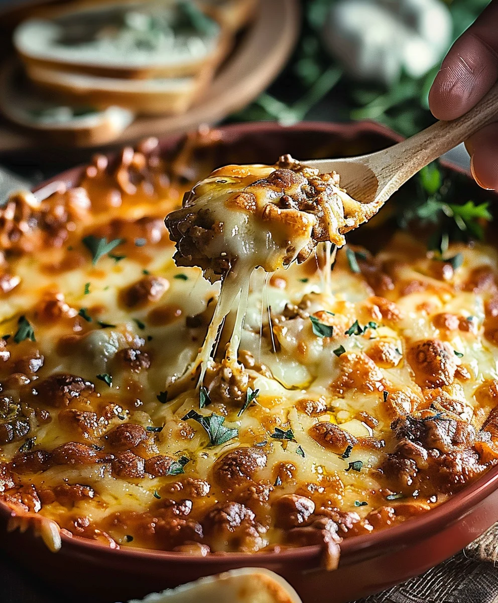 Game Day Football Dip – Easy Beef & Bean Layered Delight