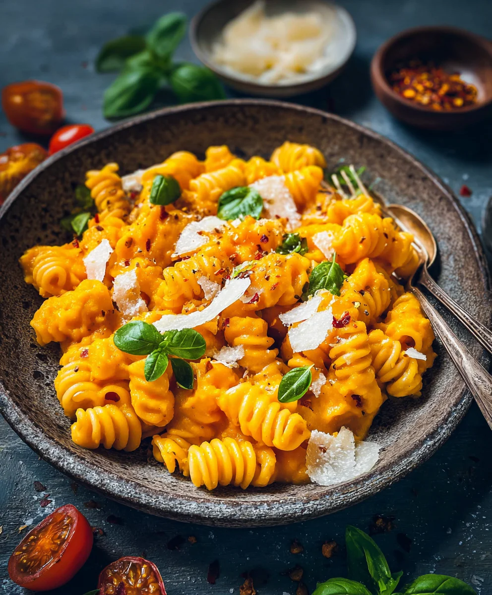 Delicious Pasta with Creamy Pumpkin Sauce Recipe