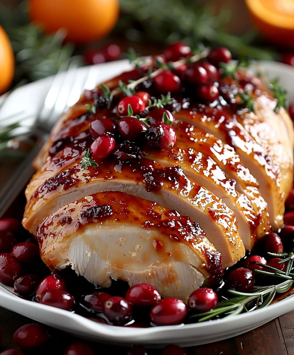 Cranberry Orange Glazed Turkey Breast Recipe