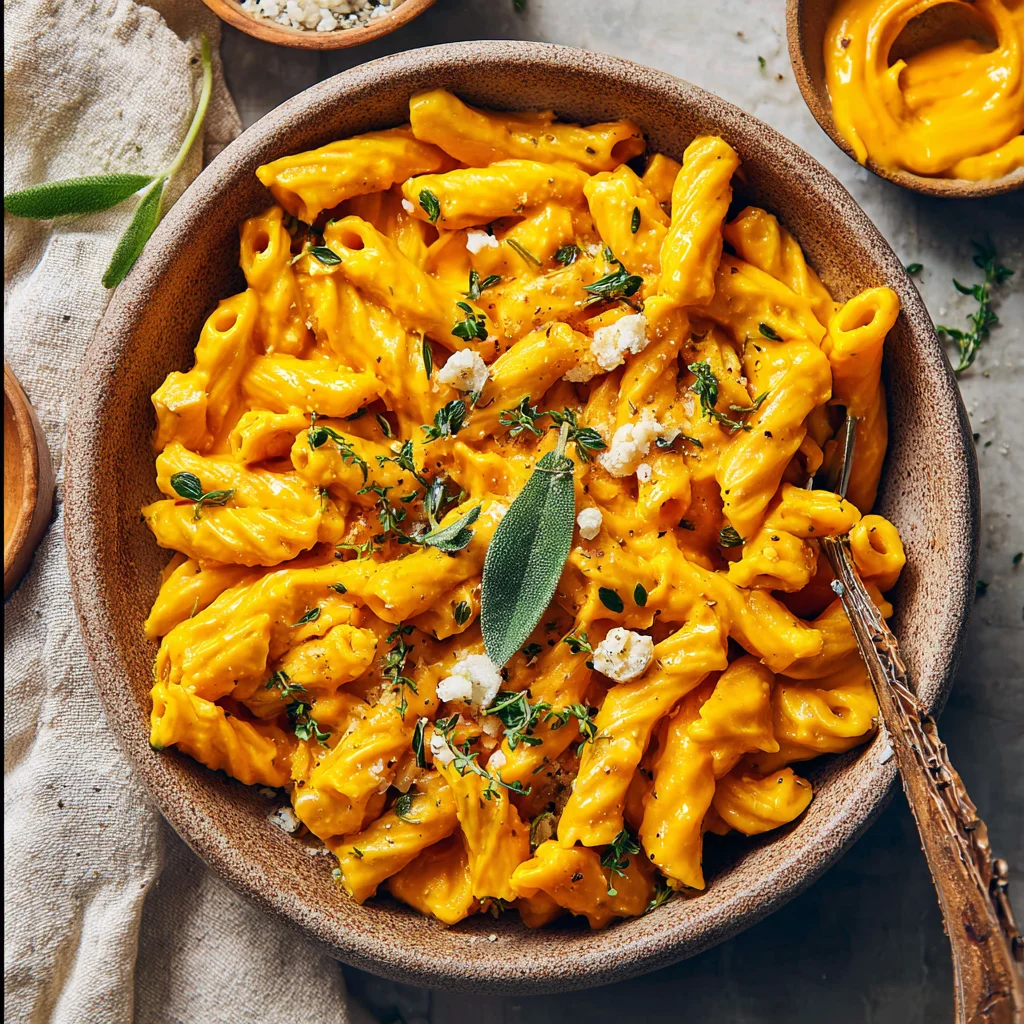Delicious Pasta with Creamy Pumpkin Sauce Recipe
