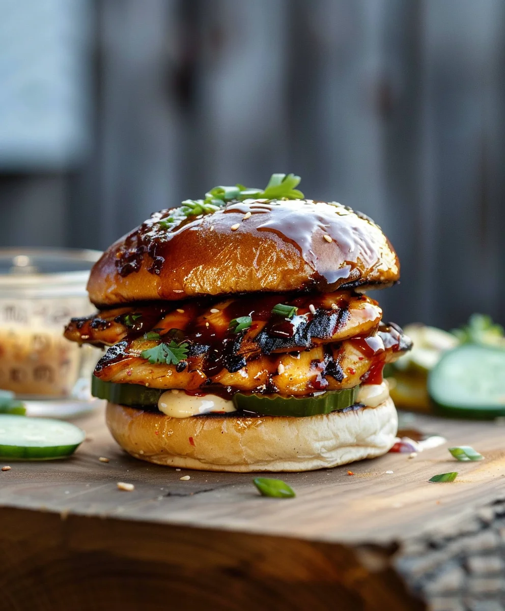 Flavorful Korean Bbq Grilled Chicken Sandwich Recipe