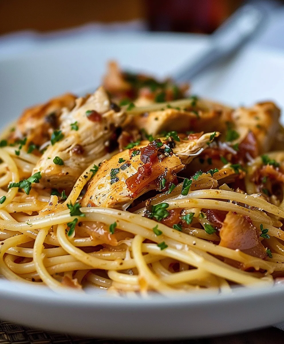 Monterey Chicken Spaghetti: Creamy, Cheesy Pasta Dinner!