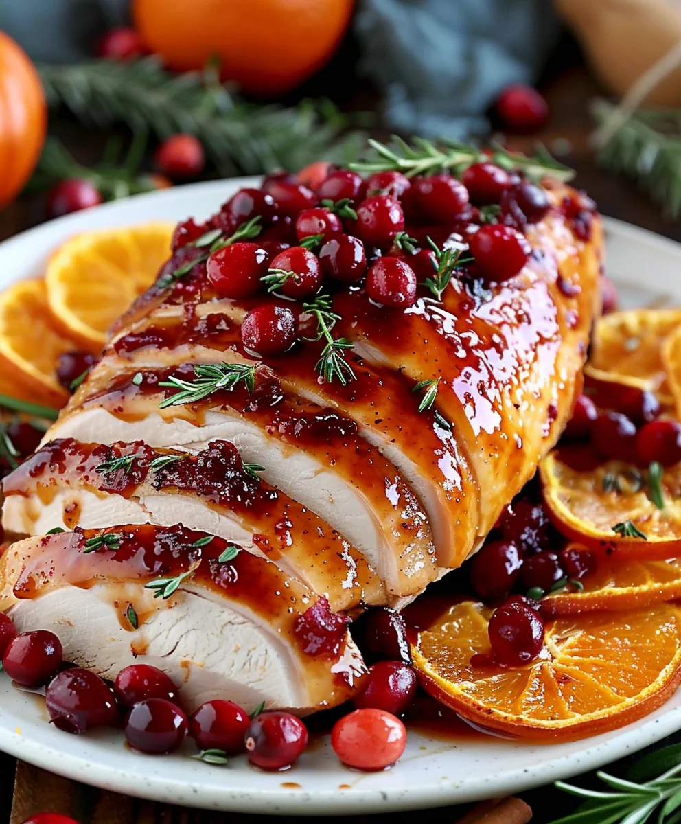 Cranberry Orange Glazed Turkey Breast Recipe - Juicy & Flavorful!