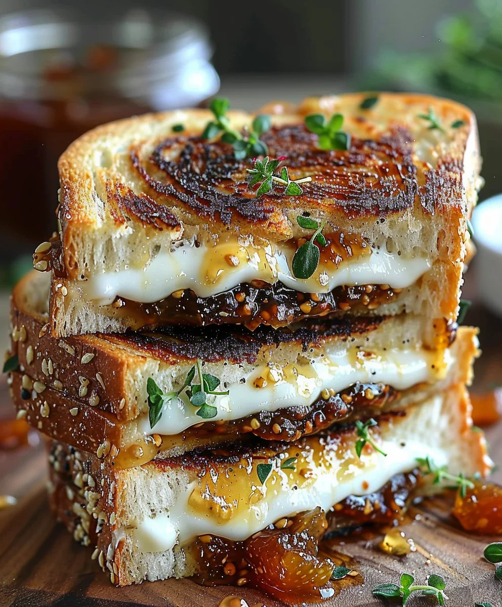 Grilled Fig Jam Sandwich Melt: Sweet, Savory & Simple!