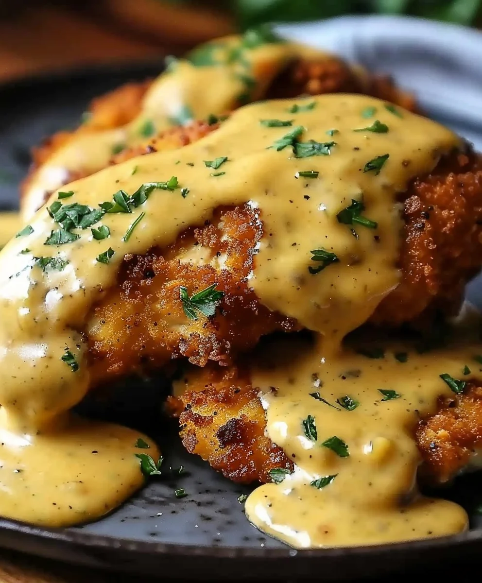 Ultimate Pretzel Chicken with Mustard Cheddar Sauce Recipe