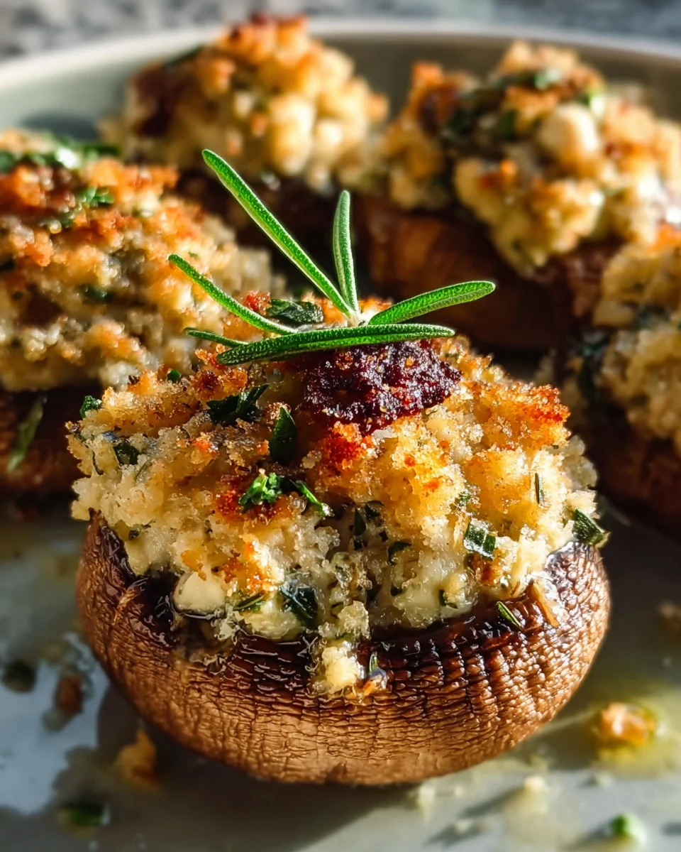 Best Christmas Stuffed Mushrooms Recipe for Holidays!