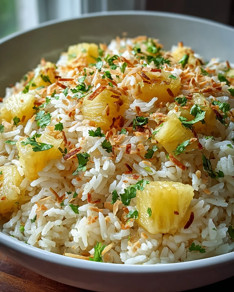 Tropical Coconut Pineapple Rice: Sunshine in Every Bite!