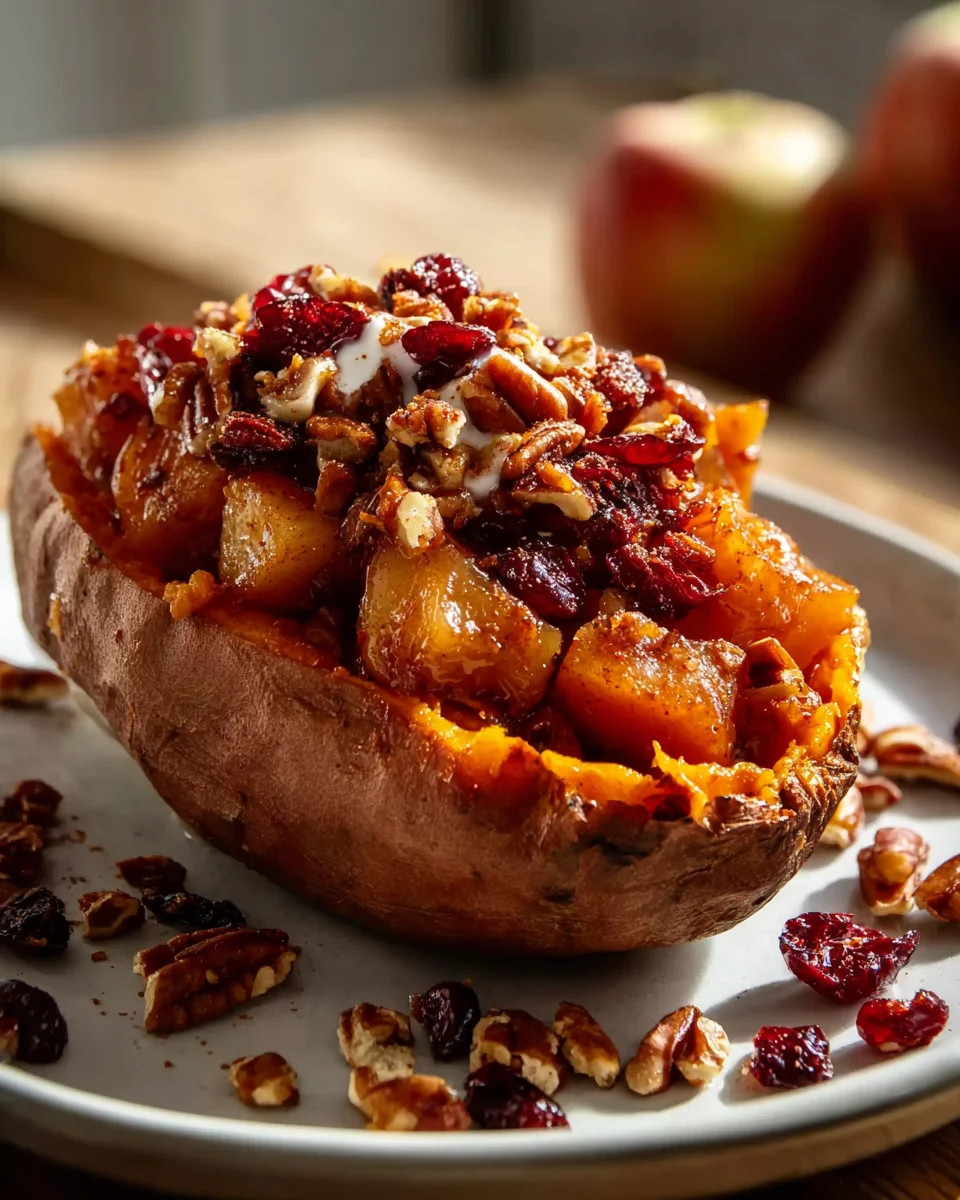 Apple Spiced Stuffed Sweet Potatoes: Healthy & Delicious!
