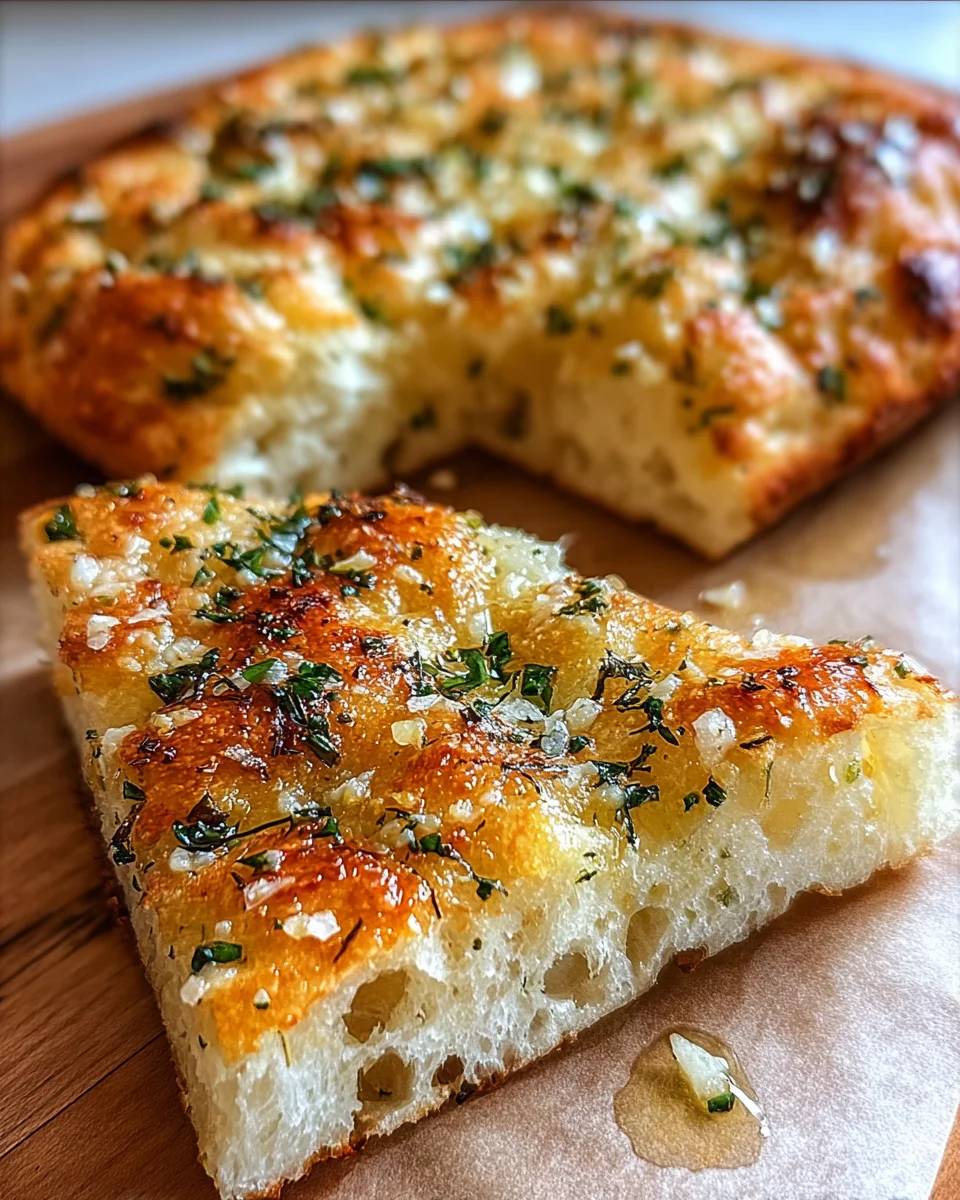 Crispy, Cheesy Garlic Parmesan Focaccia Bread Recipe