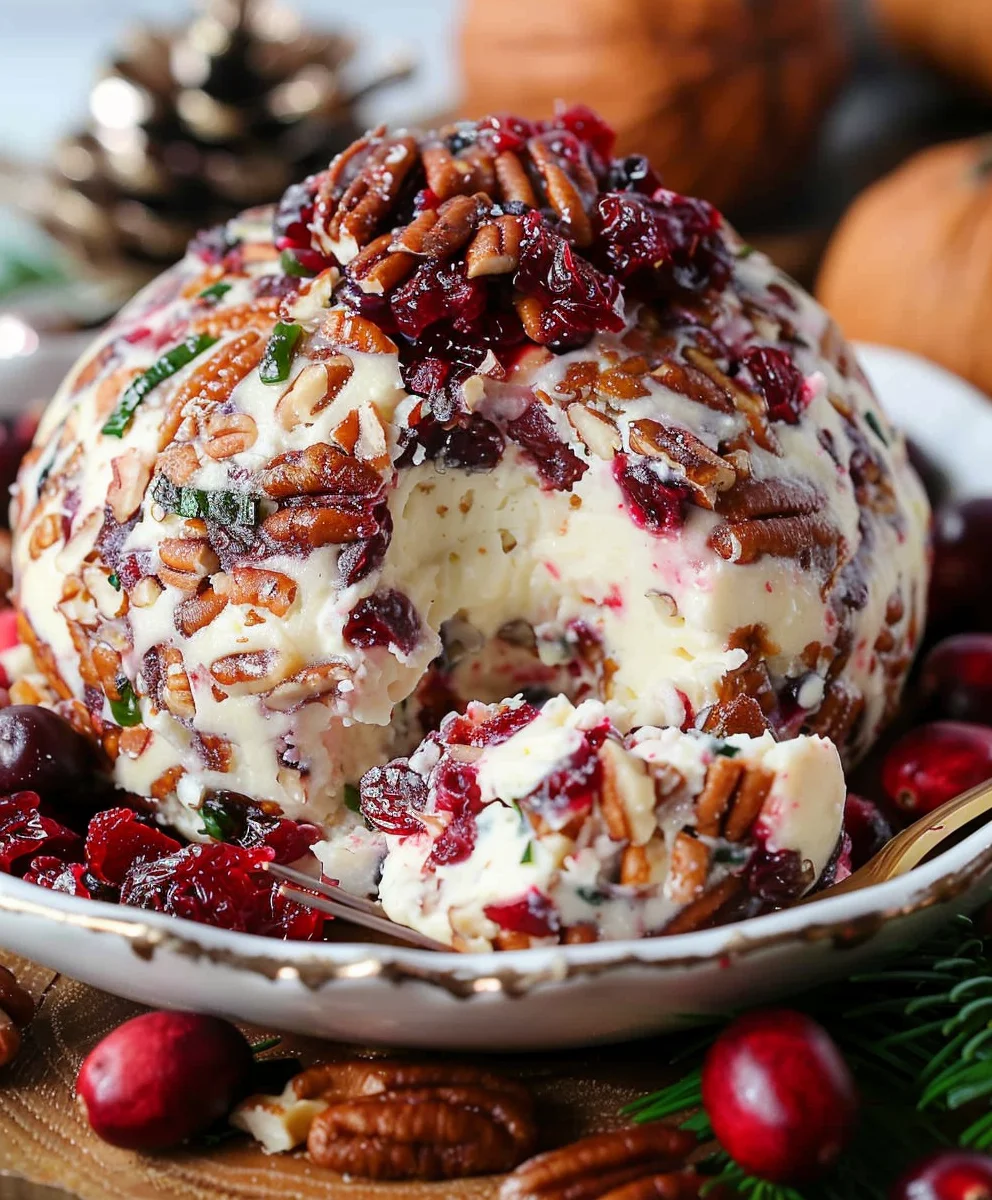 Easy Cranberry Pecan Cheese Ball Recipe – Perfect Appetizer!