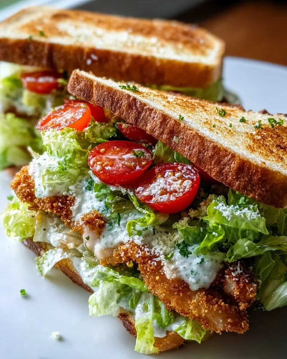 Crunchy Chicken Caesar Sandwich Recipe – Quick & Easy!