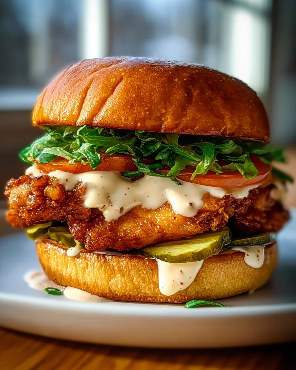 Irresistible Spicy Chicken Sandwich with Creamy Sauce