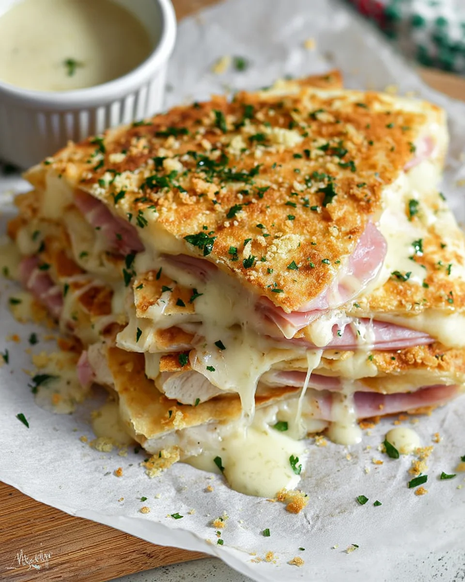 Ultimate Chicken Cordon Bleu Quesadillas: Quick & Cheesy