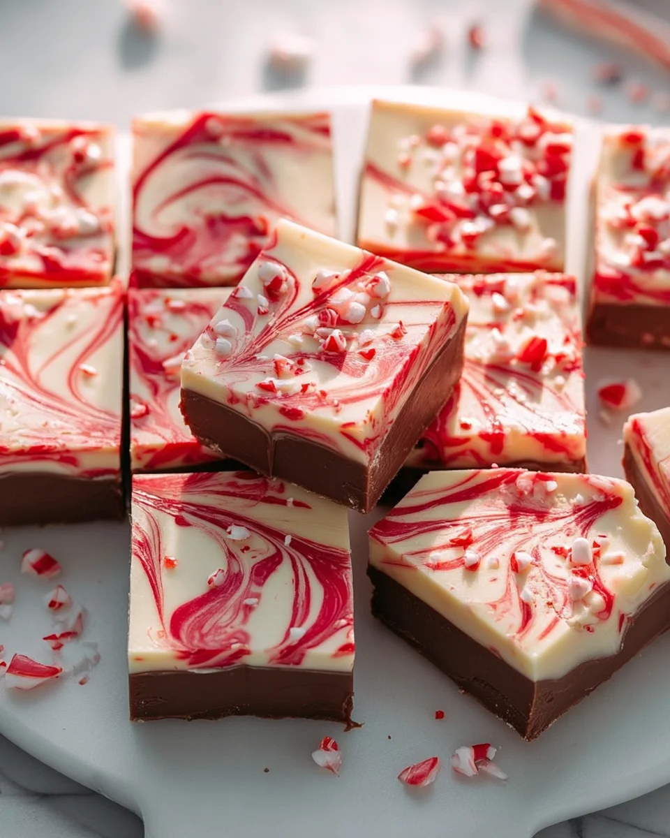 Easy Peppermint Swirl Fudge: Festive No-Bake Holiday Treat!