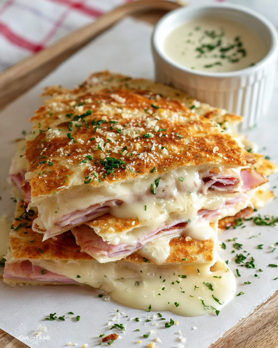 Ultimate Chicken Cordon Bleu Quesadillas: Quick & Cheesy
