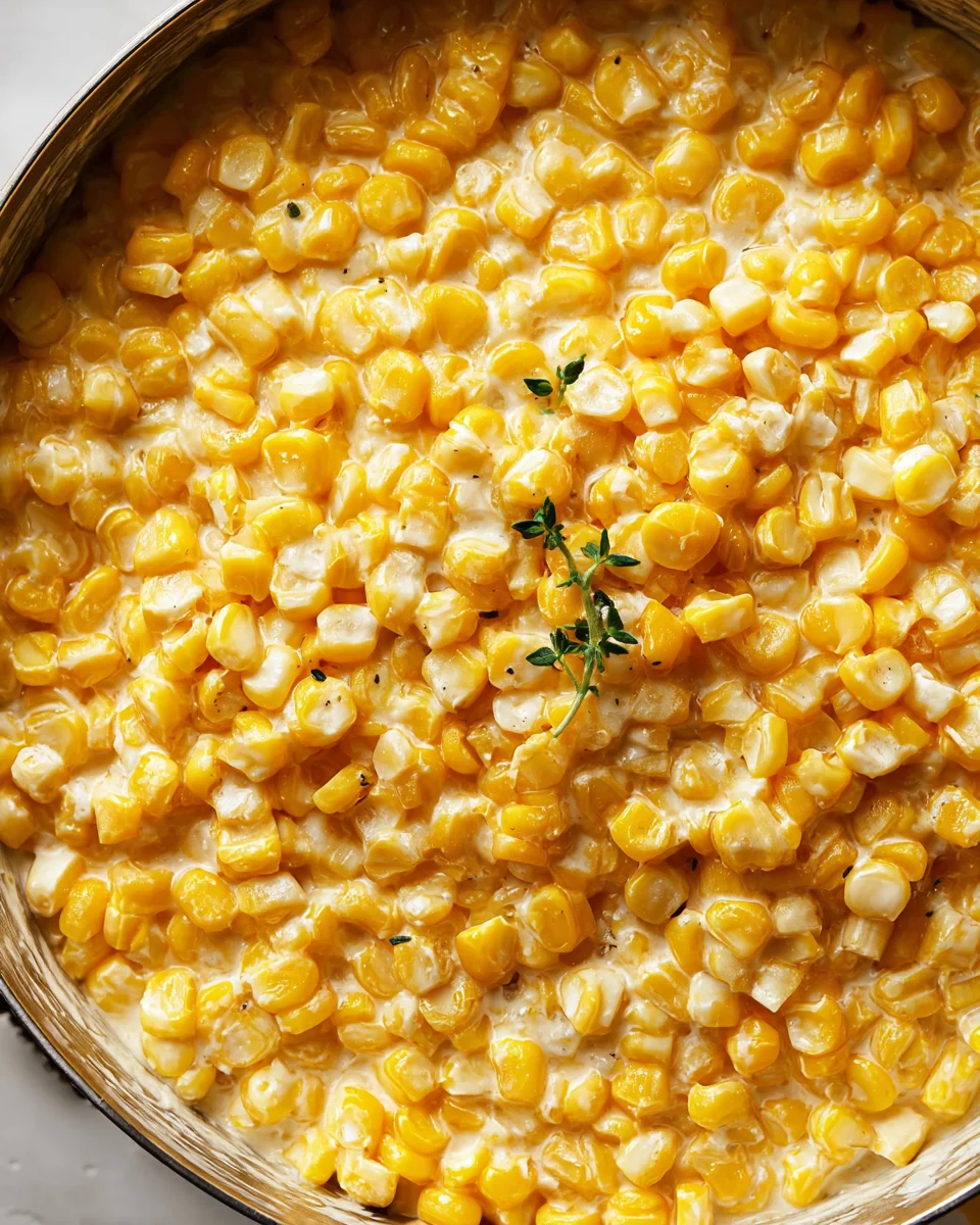 Easy Creamed Corn Recipe – A Sweet & Creamy Family Favorite