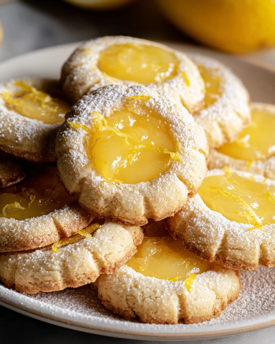 Lemon Curd Cookies: Zesty, Soft & Irresistible Treat