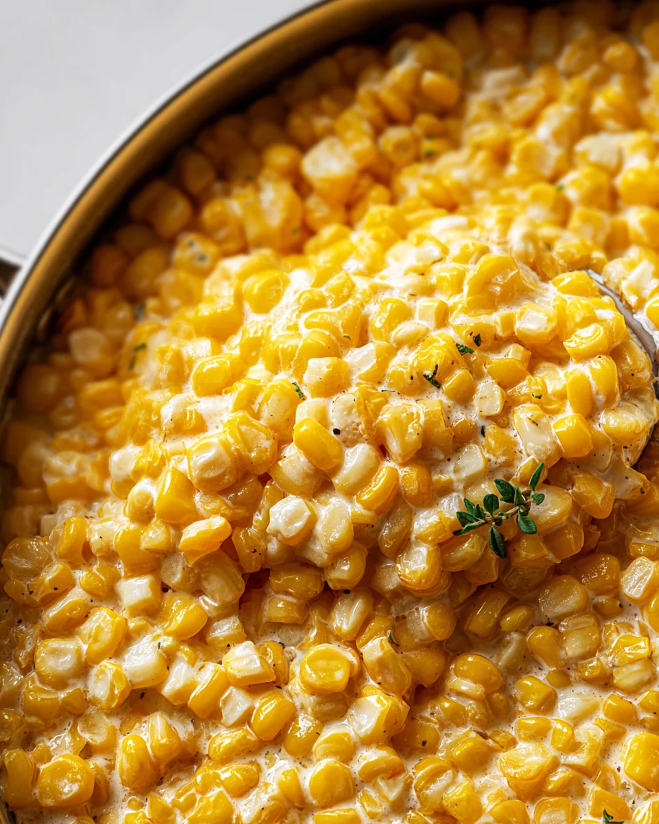 Easy Creamed Corn Recipe – A Sweet & Creamy Family Favorite