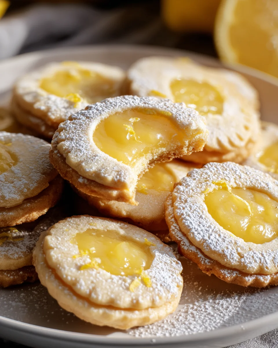 Lemon Curd Cookies: Zesty, Soft & Irresistible Treat