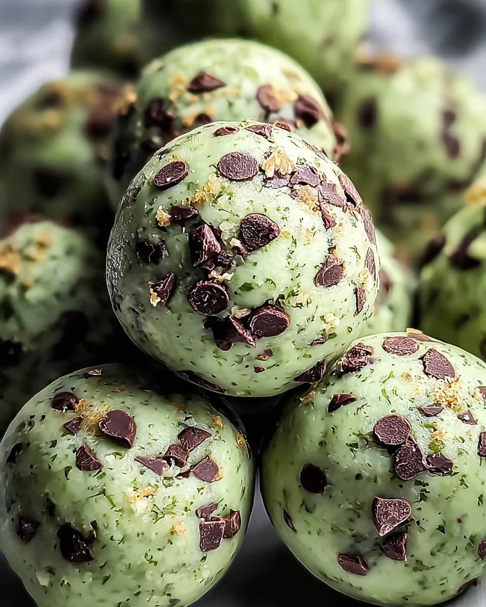 Mint Chocolate Chip Protein Balls: Easy, Healthy Snack!