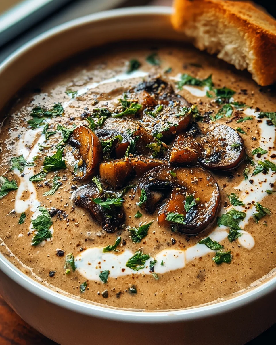 Easy Creamy Mushroom Soup Recipe - Perfect Comfort