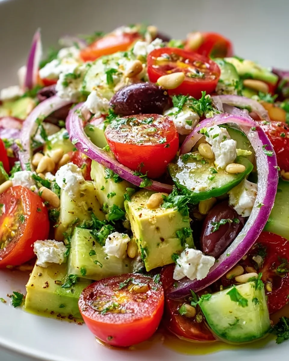 Zesty Mediterranean Avocado Salad Recipe - Fresh & Easy!