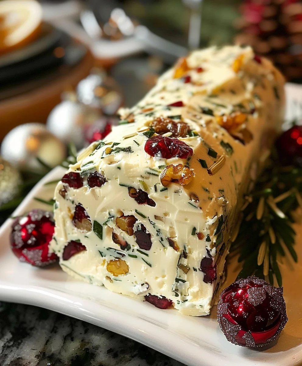 Holiday Non-Alcoholic Antipasto Cream Cheese Log Recipe