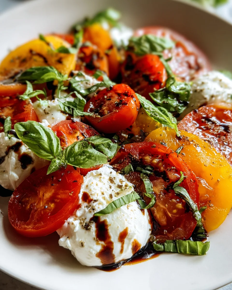 Journey to Flavor: Sun-Kissed Tomato Burrata Salad Recipe