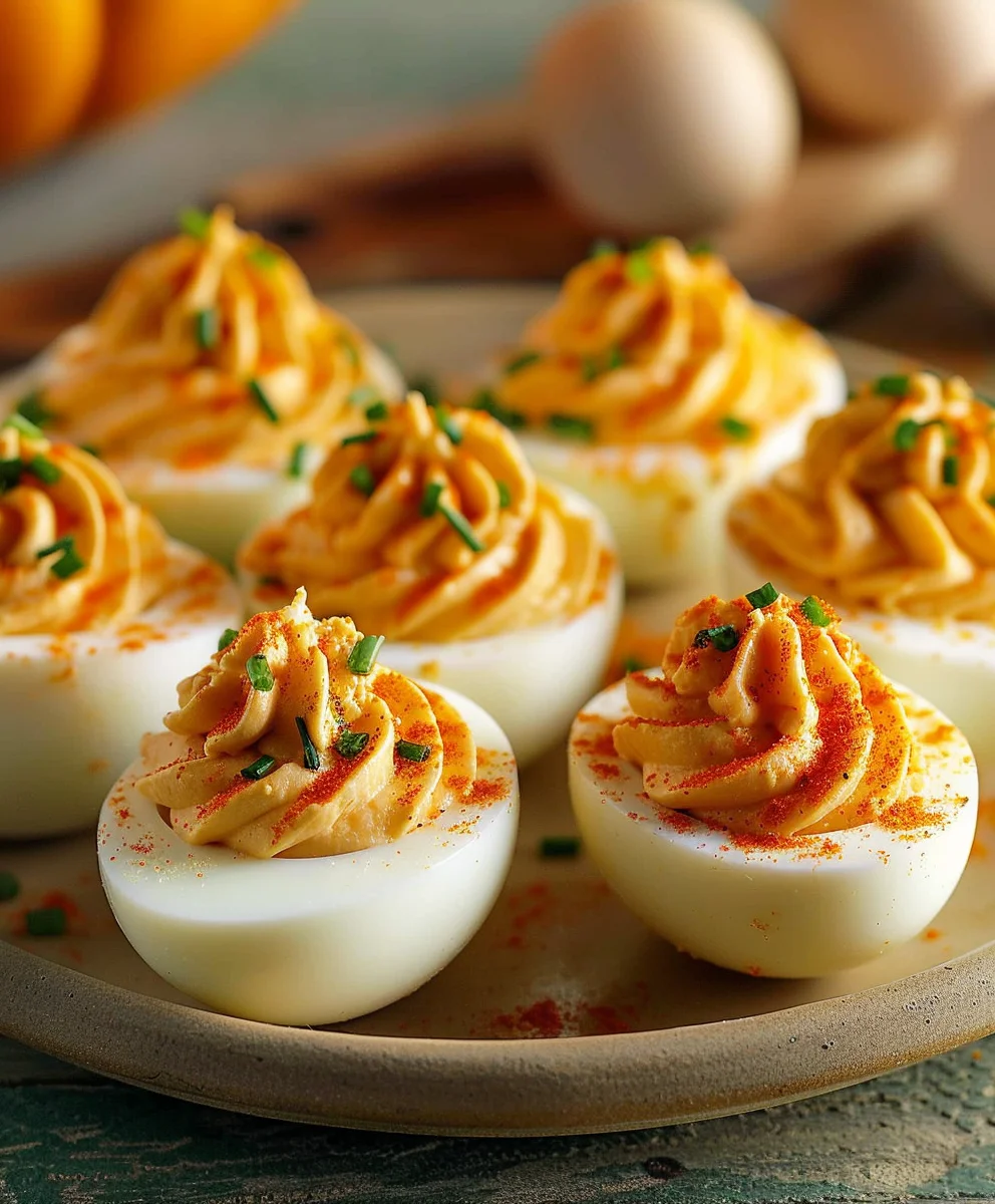 Pumpkin Patch Deviled Eggs: A Festive Fall Favorite