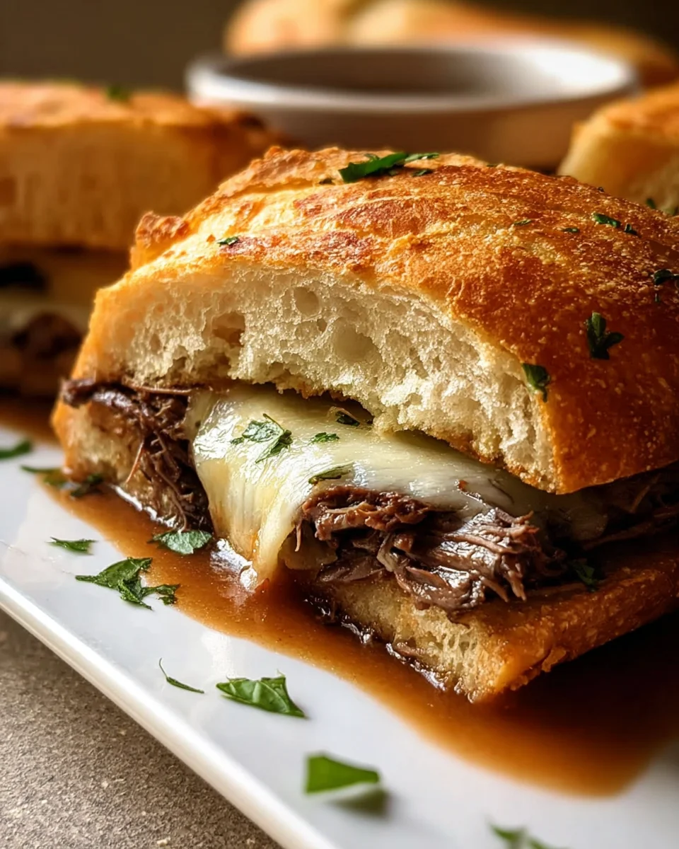Ultimate Crockpot French Dip Sandwiches (Tender Beef!)
