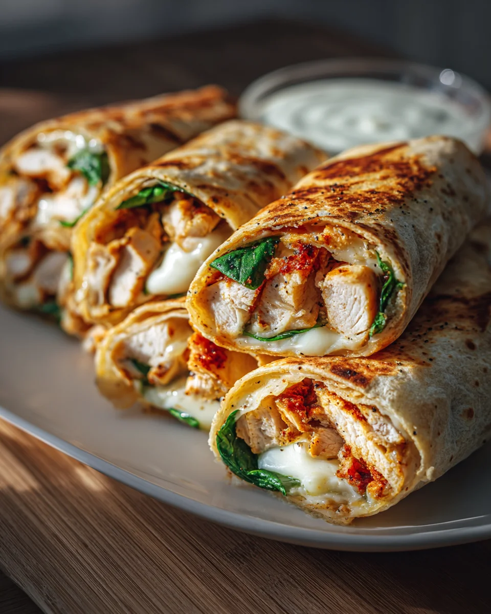 Air Fryer Chicken Mozzarella Wraps: Crispy, Cheesy Perfection