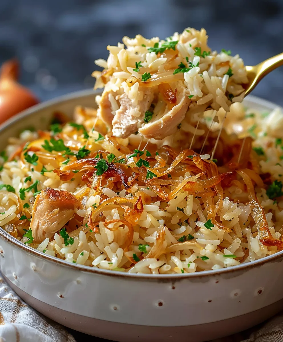 Ultimate French Onion Chicken Rice
