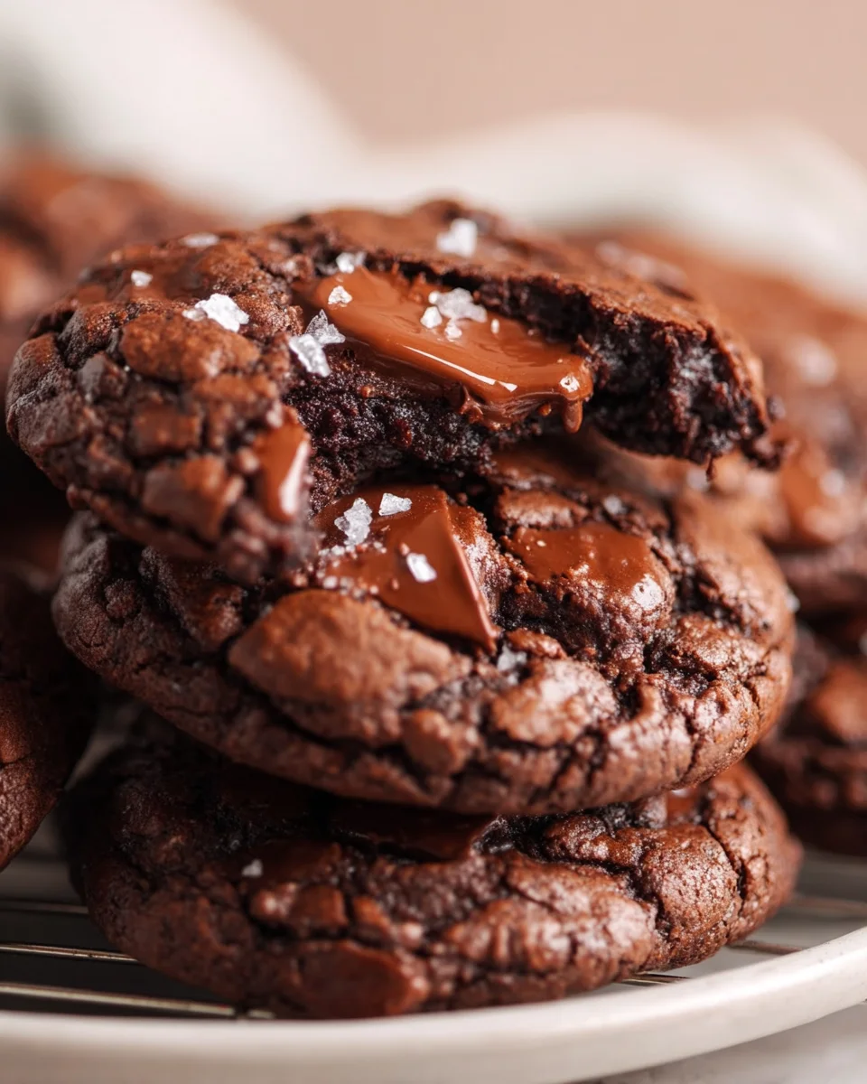 Melt-in-Your-Mouth Fudgy Double Chocolate Chip Cookies!