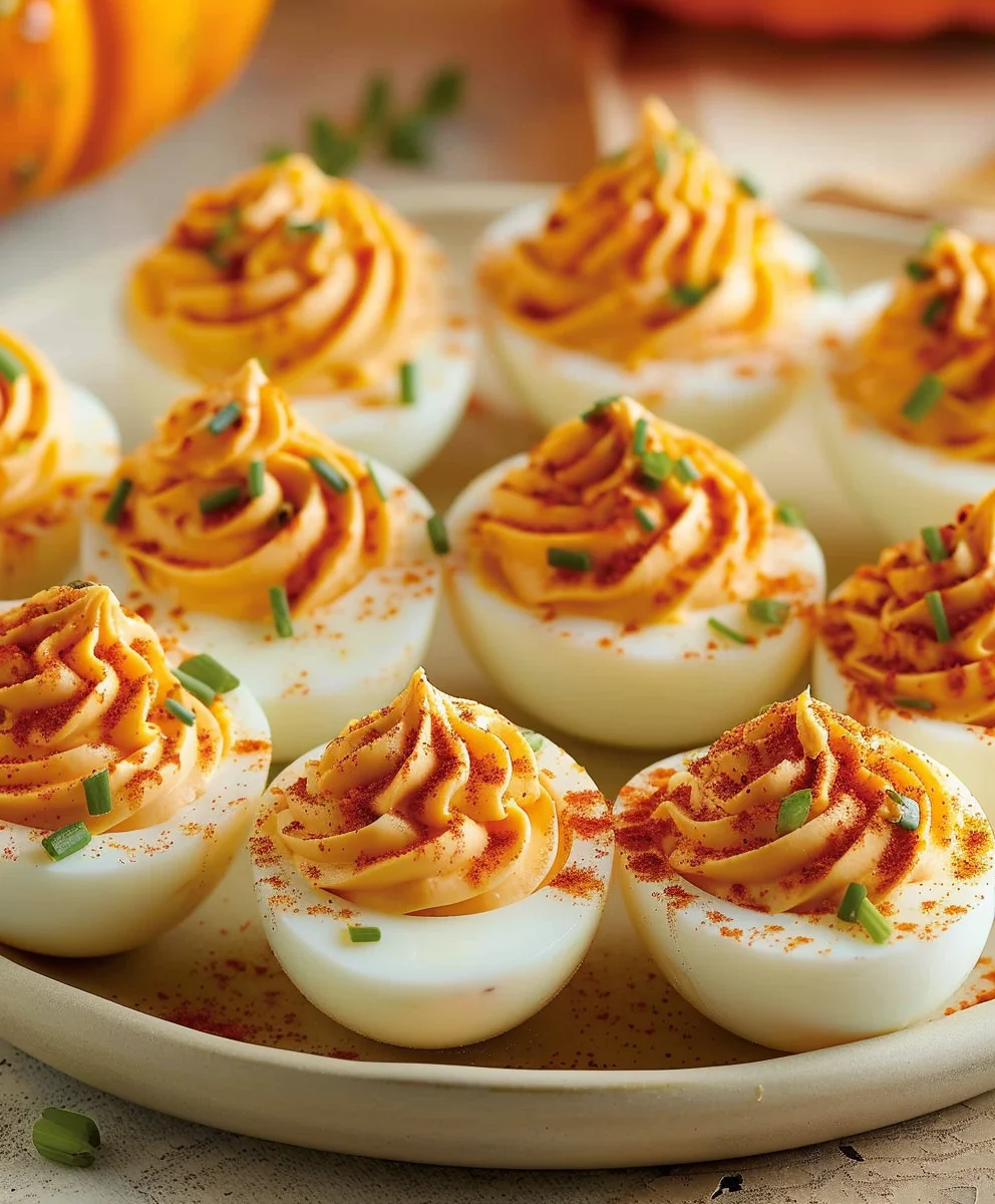 Pumpkin Patch Deviled Eggs: A Festive Fall Favorite