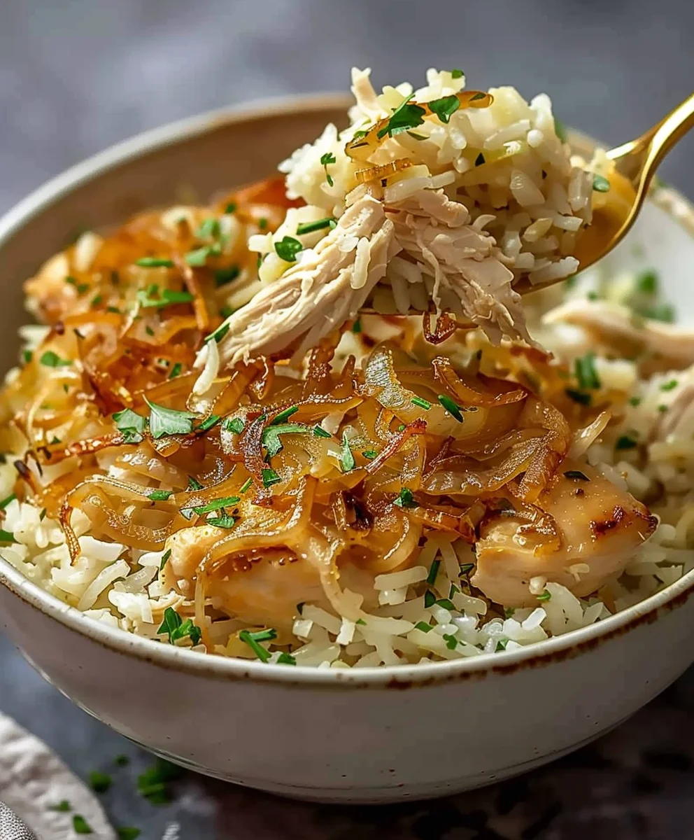 Ultimate French Onion Chicken Rice: Comfort Food Ready!