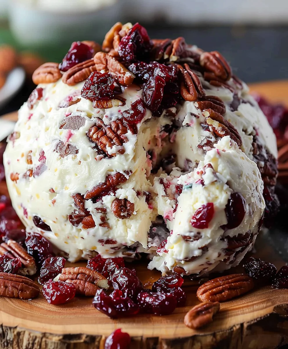 Easy Cranberry Pecan Cheese Ball Recipe – Perfect Appetizer!