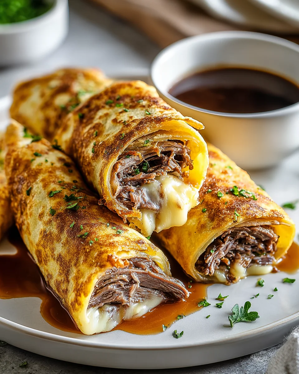 French Dip Tortilla Rollups: Easy Beefy Appetizer!