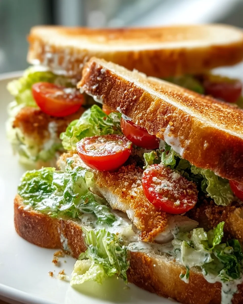 Crunchy Chicken Caesar Sandwich Recipe – Quick & Easy!