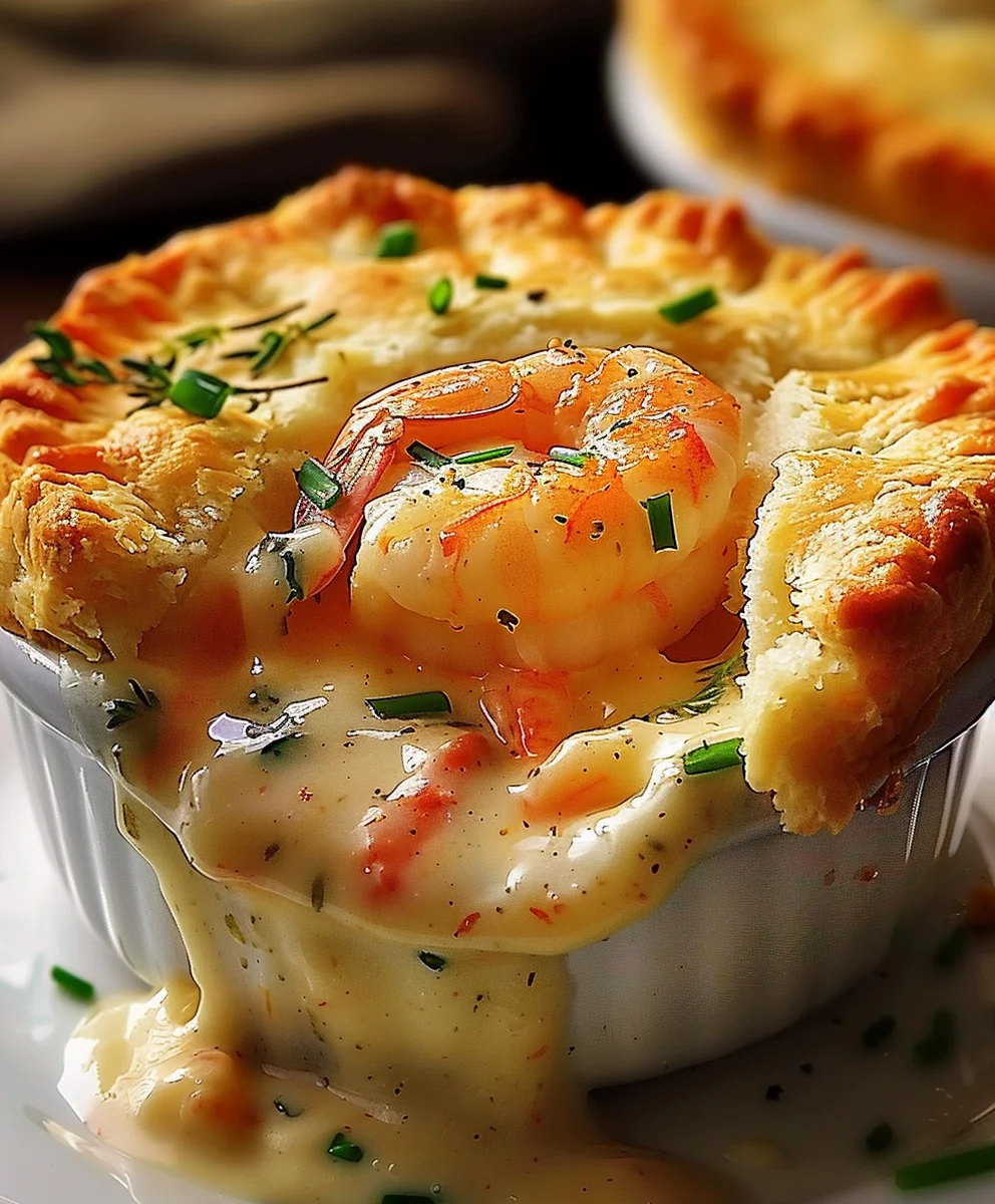 Cheddar Bay Biscuit Seafood Pot Pie