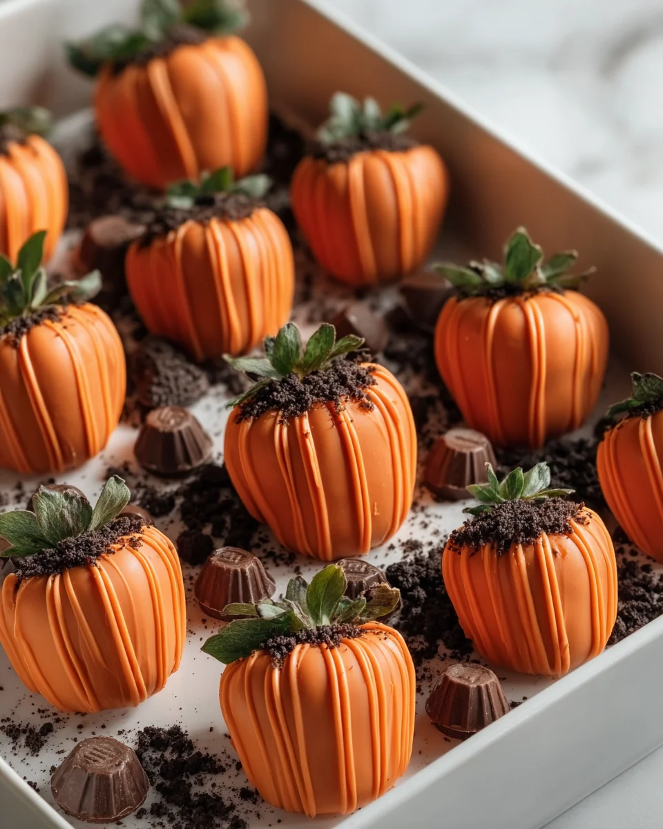 Delicious Pumpkin Patch Strawberries: Easy Autumn Dessert