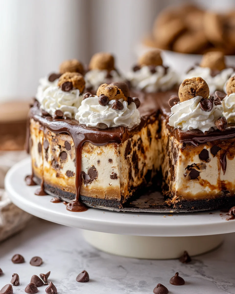Chocolate Chip Cookie Dough Cheesecake