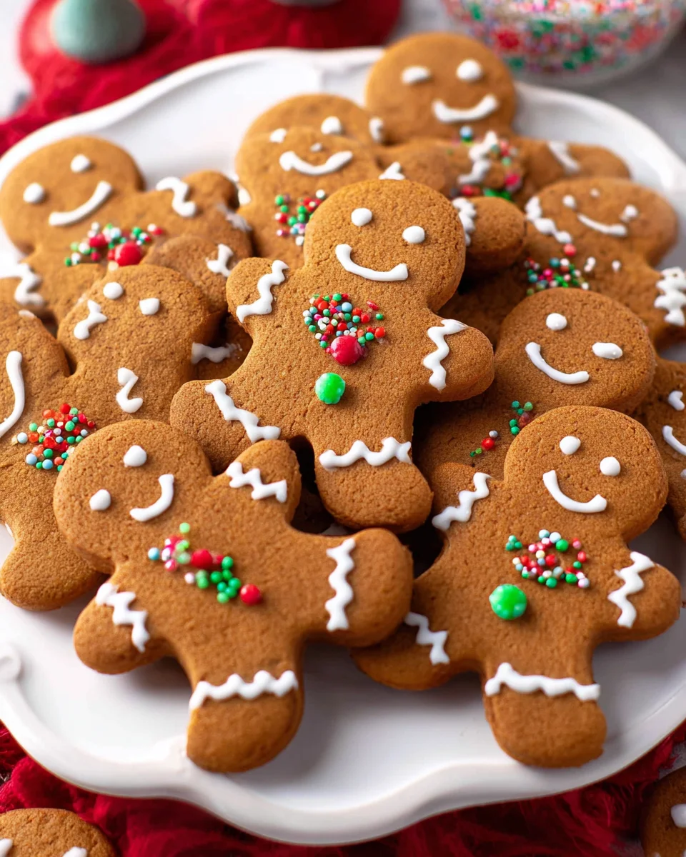 Soft Chewy Gingerbread Men Cookies