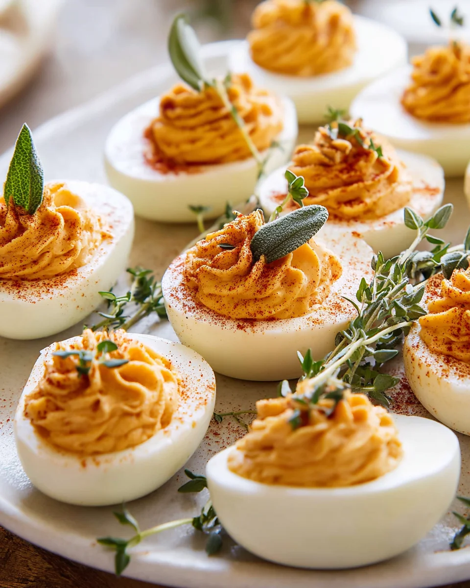 Thanksgiving Deviled Eggs: A Festive Holiday Appetizer!
